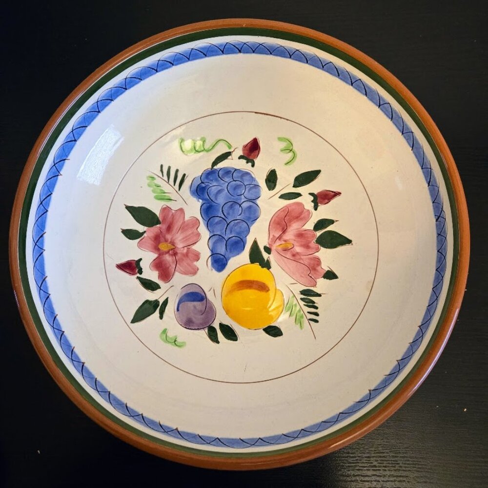 Vintage Stangl Pottery‎ Fruit & Flowers Serving Bowl